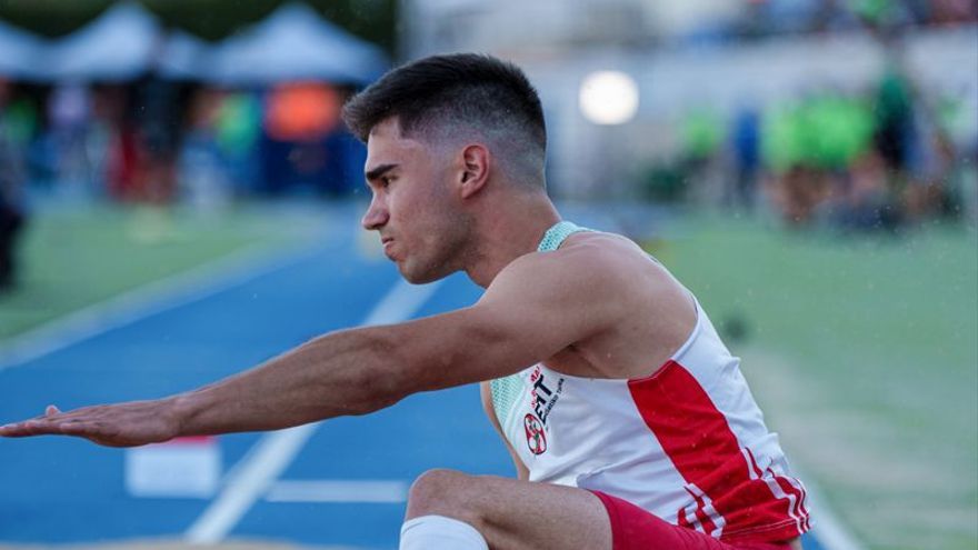 Iker Arozena, en una competición.