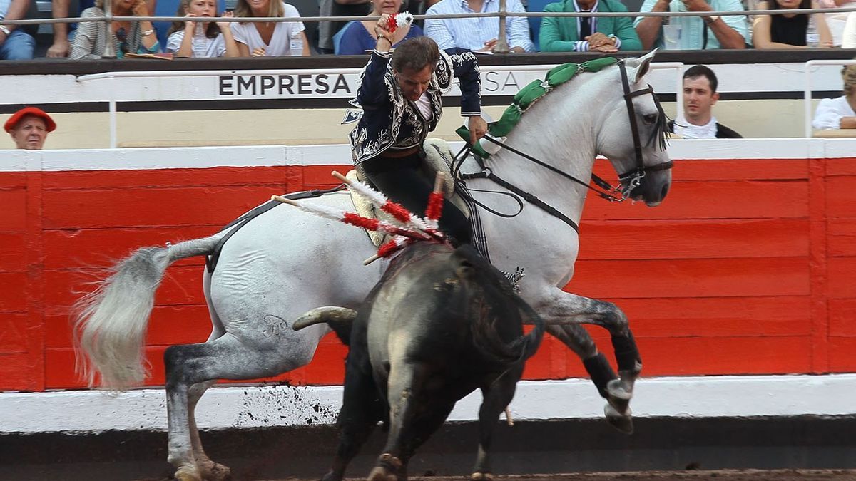 Pablo a lomos de Talento.