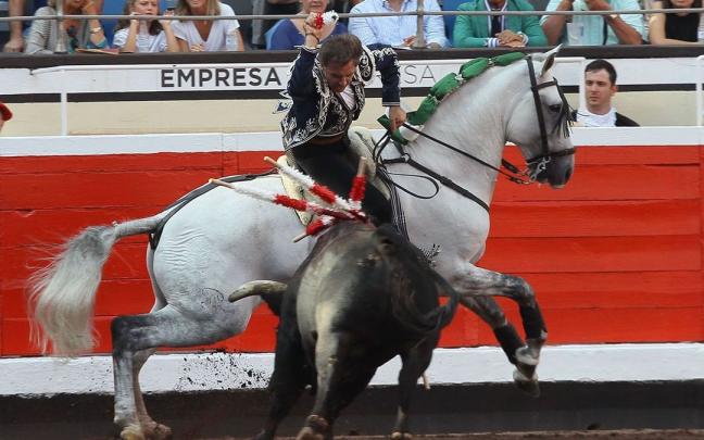 Pablo a lomos de Talento.
