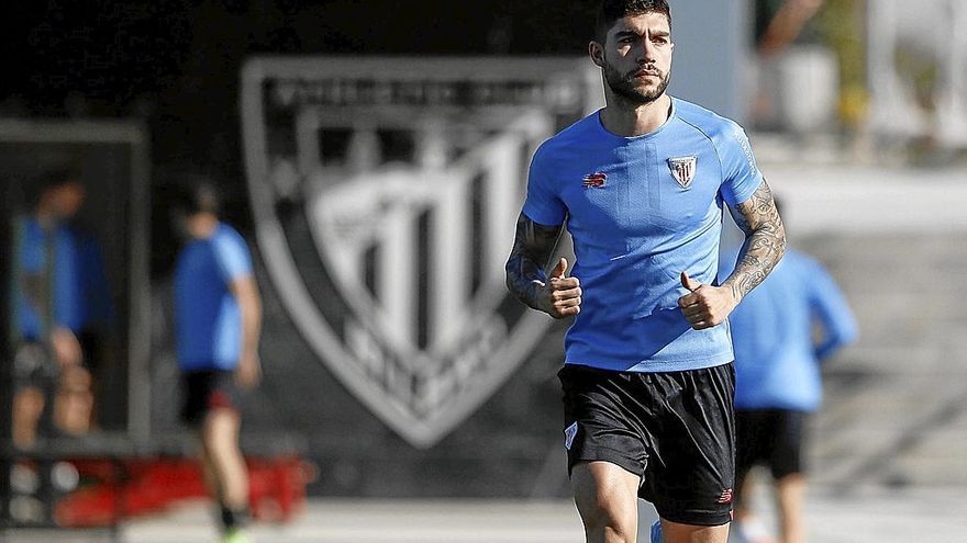 Unai Nuñez, durante una sesión preparatoria en Lezama. | FOTO: ATHLETIC CLUB