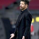 Simeone, en el partido contra el Almer&iacute;a