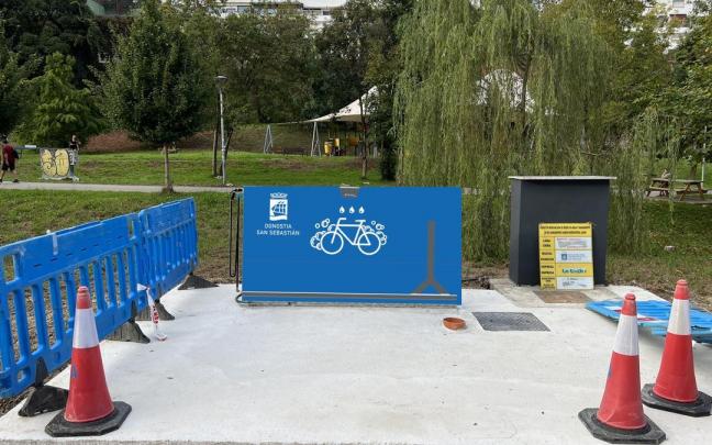 Bizigarbi instalado en el parque de Arrobitxulo, en Intxaurrondo