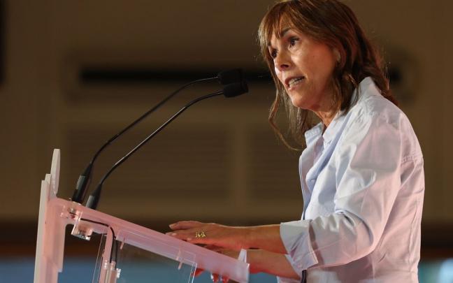 Uxue Barkos, durante el acto de inicio del curso político de Geroa Bai.