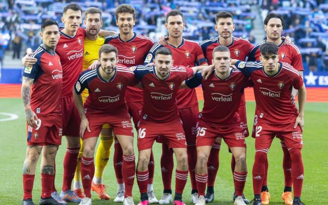 Alineación de Osasuna en el partido ante el Espanyol. Alineación de Osasuna en el partido ante el Espanyol.