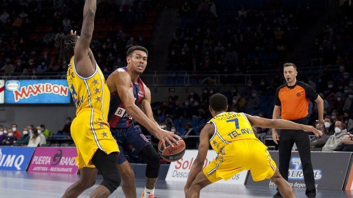 Wade Baldwin durante el partido contra el Maccabi disputado en el Buesa Arena la pasada temporada