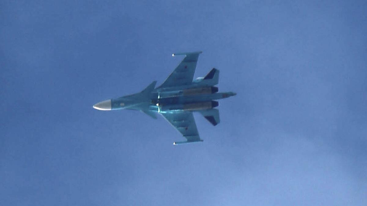 Imagen de archivo de un avión militar ruso Su-34.