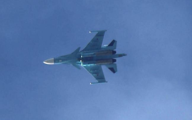 Imagen de archivo de un avión militar ruso Su-34.