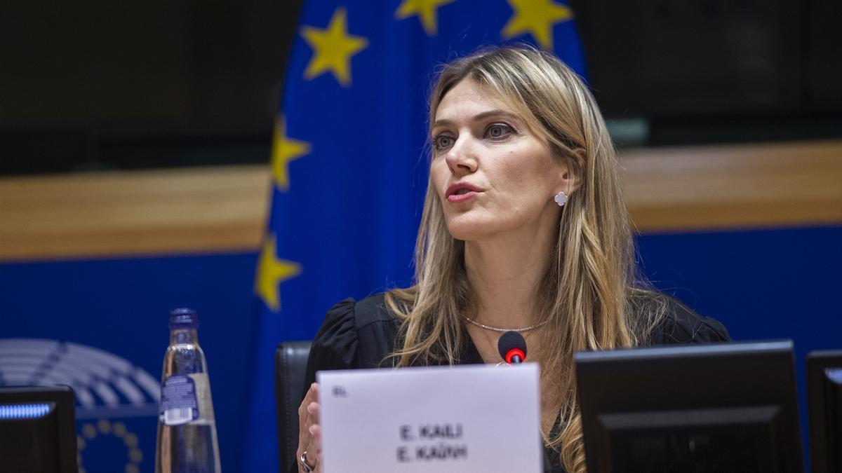 La vicepresidenta del Parlamento Europeo, Eva Kaili.