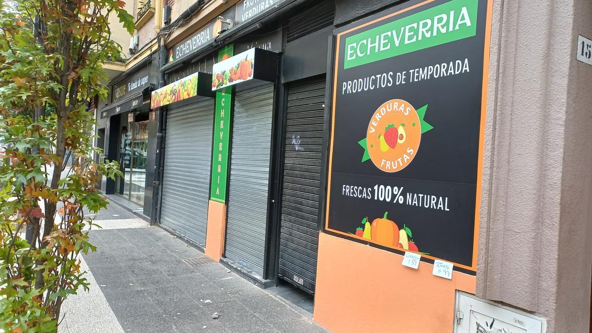 Frutería en la calle Domingo Beltrán
