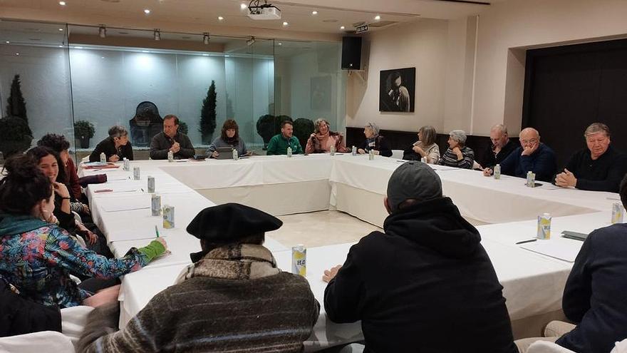 Un momento de la reunión.