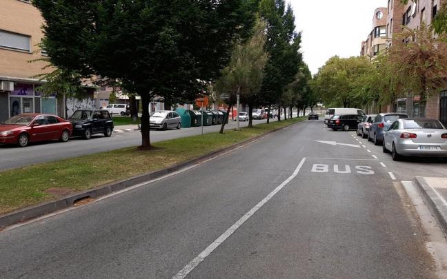 Imagen de la calle Bidaburua de Villava.