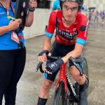 Pello Bilbao, antes de la salida.