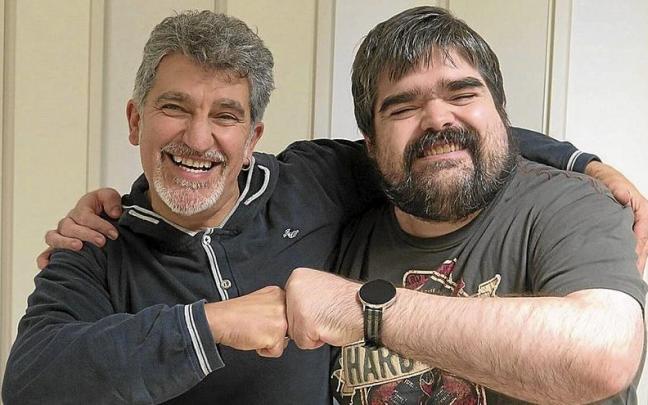 Juanlu Escudero eta Mikel Sagarzazu, Zumarragako Zelai Arizti kultur etxean.