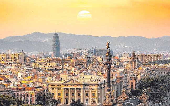Skyline de Barcelona.
