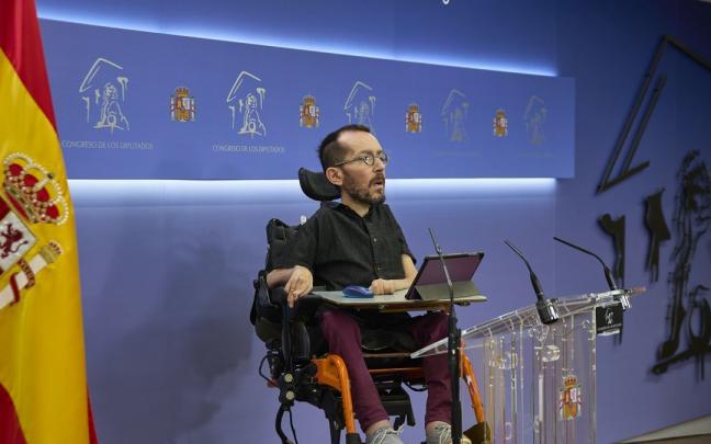 El portavoz de Unidas Podemos en el Congreso, Pablo Echenique.