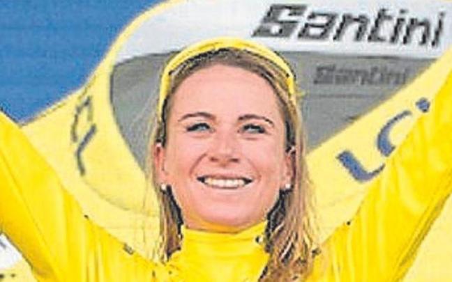 Annemiek van Vleuten, campeona del mundo tras lograr el t&iacute;tulo en Australia. | FOTO: MOVISTAR/SPRINTCYLCING