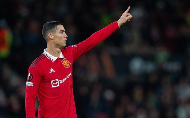 Cristiano Ronaldo, ya exjugador del Manchester United.