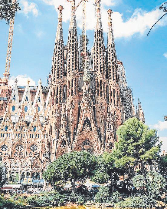 El templo de la Sagrada Familia.