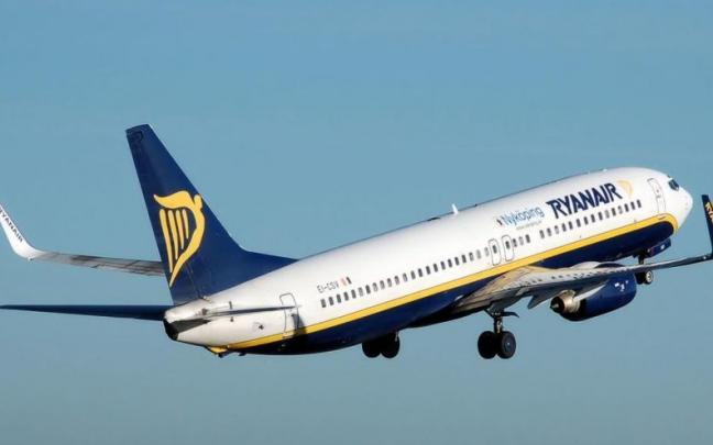Un vuelo de Ryanair.
