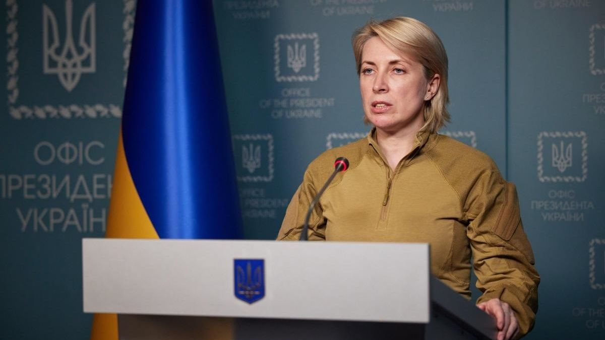 La viceprimera ministra ucraniana, Irina Vereshchuk.