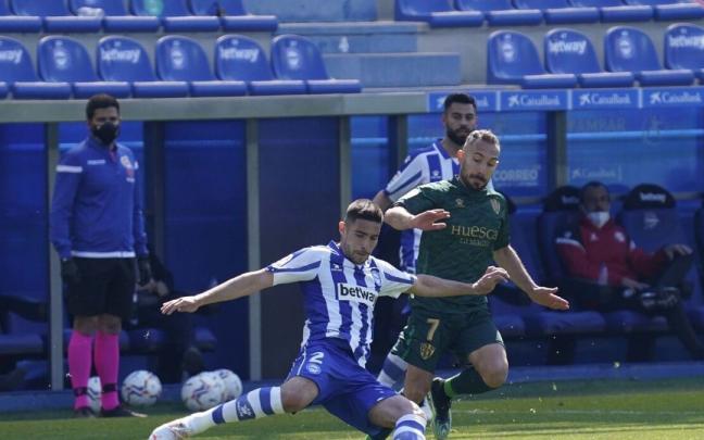 'Tachi', durante un partido ante el Huesca