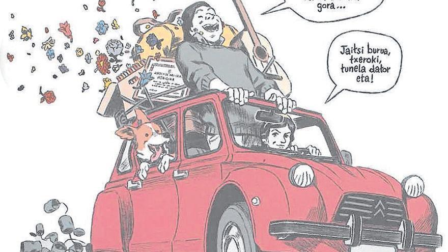 ‘Ni ez naiz Mikel Laboa’ komikiaren hainbat bineta. | MARRAZKIAK: J. LARRETXE