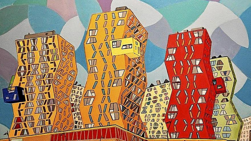 Una Vitoria distorsionada abre el 2023 expositivo de la Escuela de Artes y Oficios