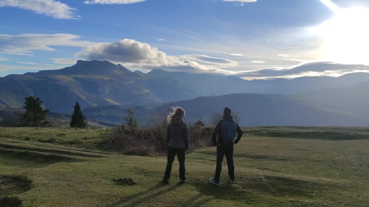 Impresionantes vistas desde el collado