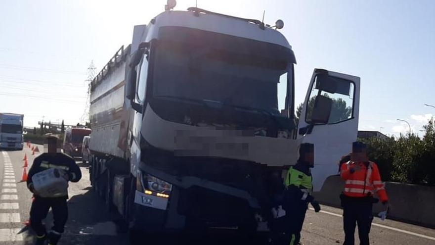 Imagen de la intervención de la Policía Foral en el lugar de los hechos