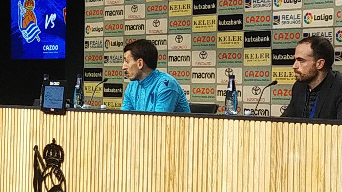 Mikel Oyarzabal, al término del encuentro ante Osasuna