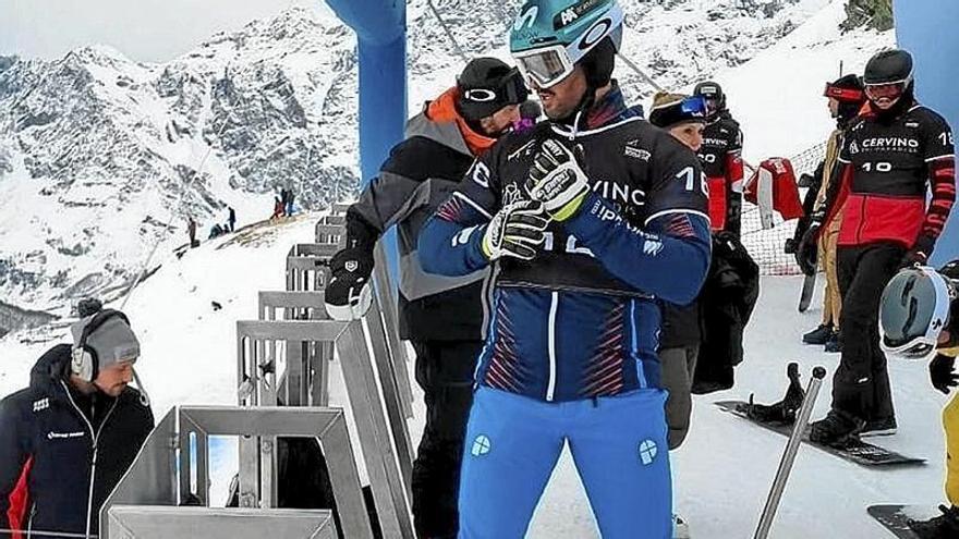 Lucas Eguibar, en la estación italiana de Cervinia. | FOTO: N.G.