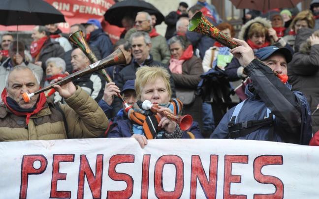 Manifestaci&oacute;n de pensionistas vascos.