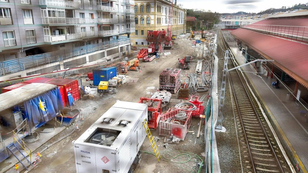 Obras TAV estacion del norte Renfe Donostia