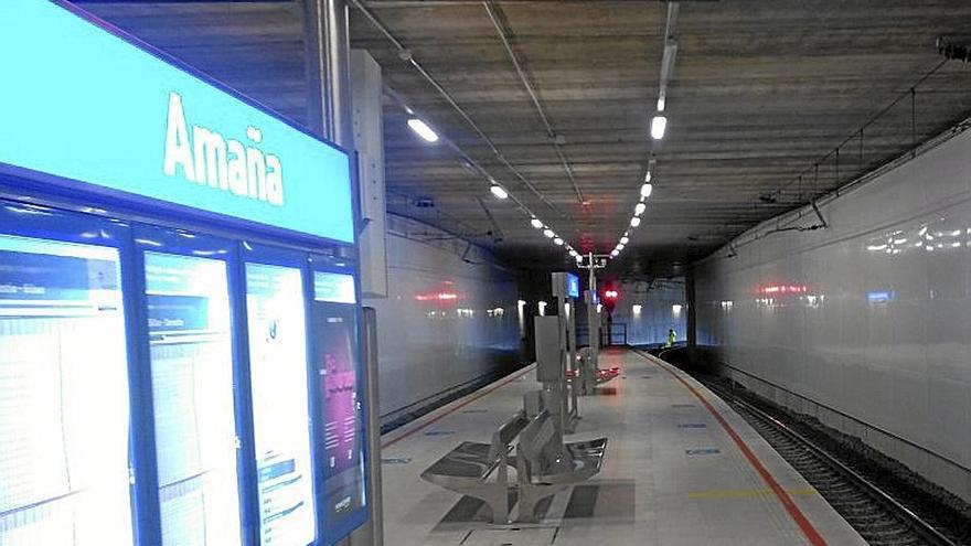 Y la estación de Amaña, en Eibar, tras haber sido remodelada