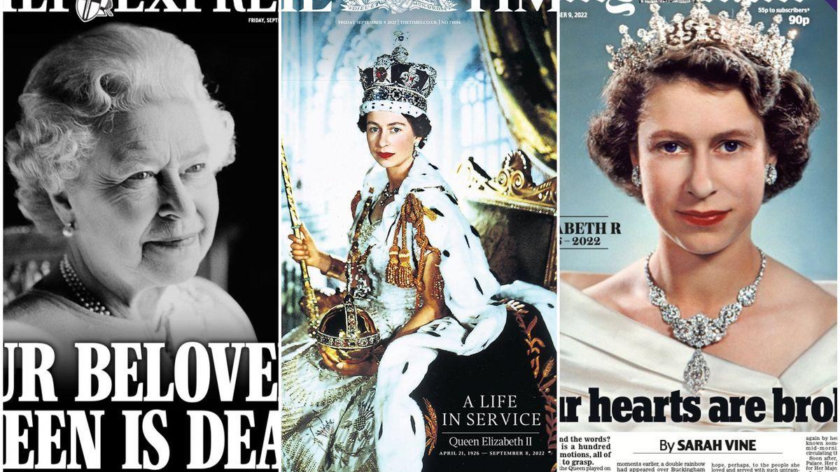 Portadas de la prensa británica sobre la muerte de Isabel II