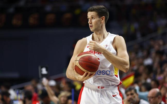Xabier López-Aróstegui durante un partido con la selección española. Xabier López-Aróstegui durante un partido con la selección española.