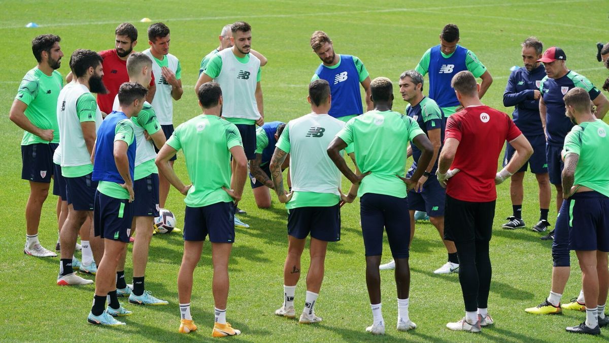 Entrenamiento de este miércoles en Lezama
