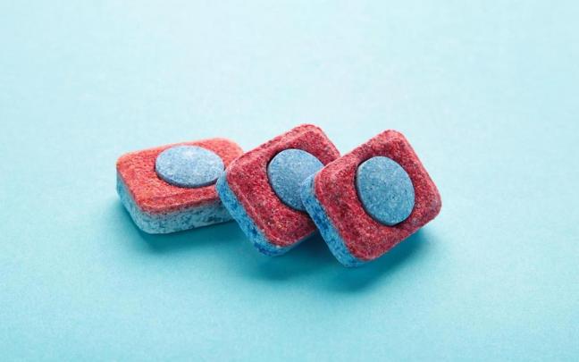 Pastillas monodosis para lavavajillas.