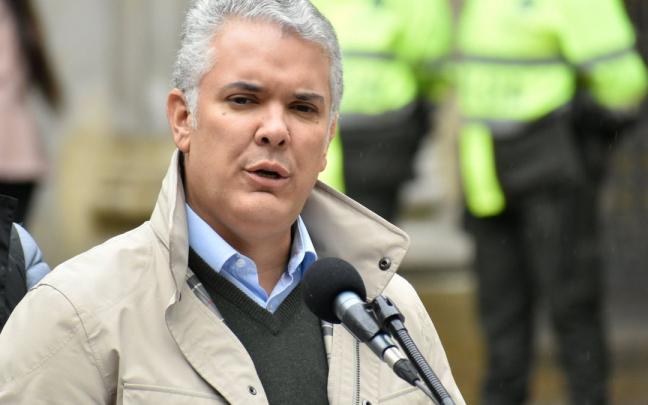 El actual presidente de Colombia Iván Duque.