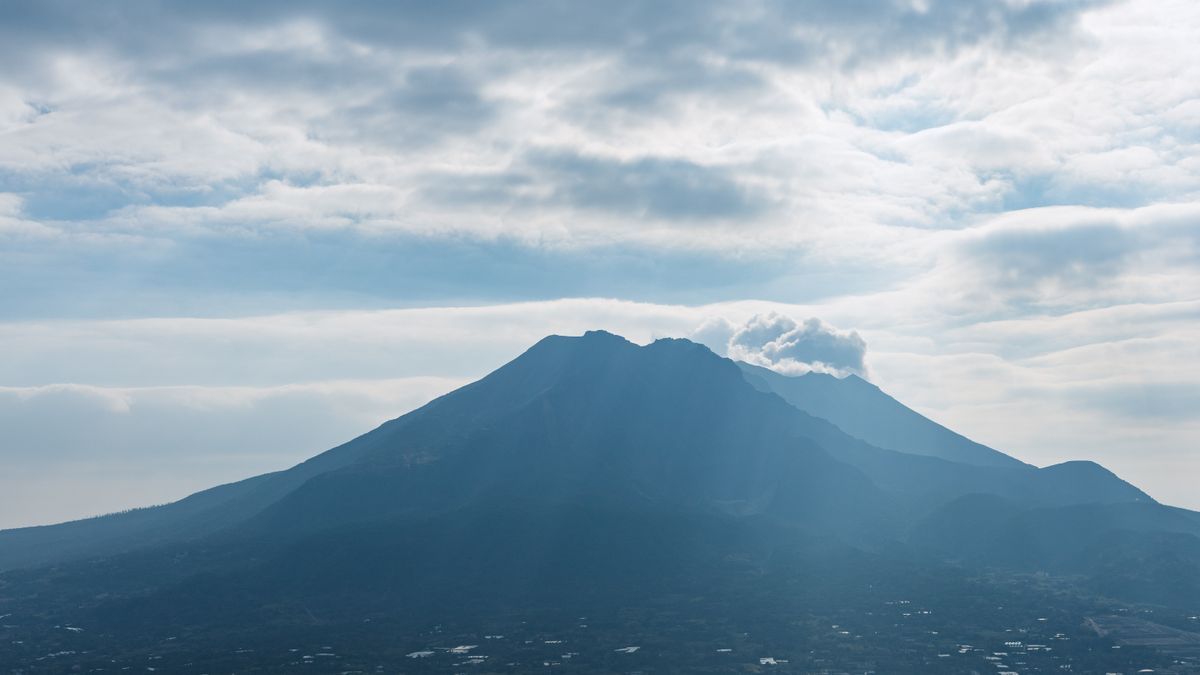 El volcán Sakurajima en Japón.