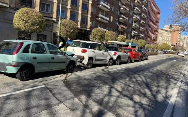 Imagen de los vehículos implicados en el choque Imagen de los vehículos implicados en el choque