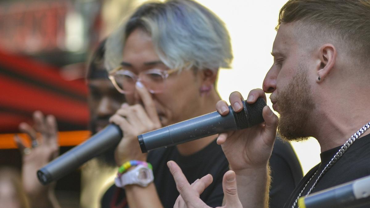 Breakdance y beatboxing en las calles de Bilbao