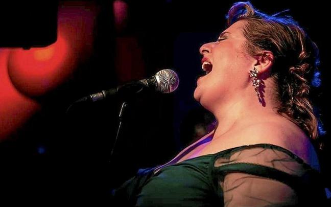 La cantante gasteiztarra el pasado mes de mayo en un concierto en Madrid.