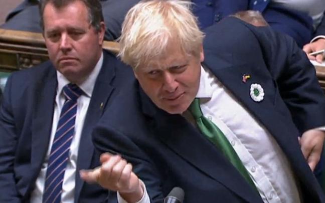 Boris Johnson, en el Parlamento británico