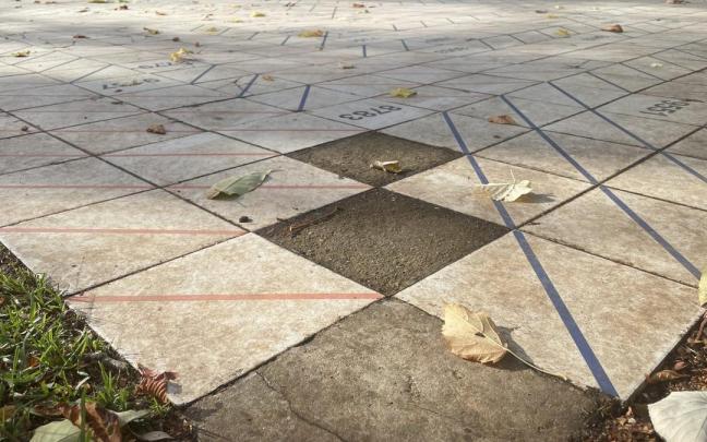 Obra de la artista en Vitoria.