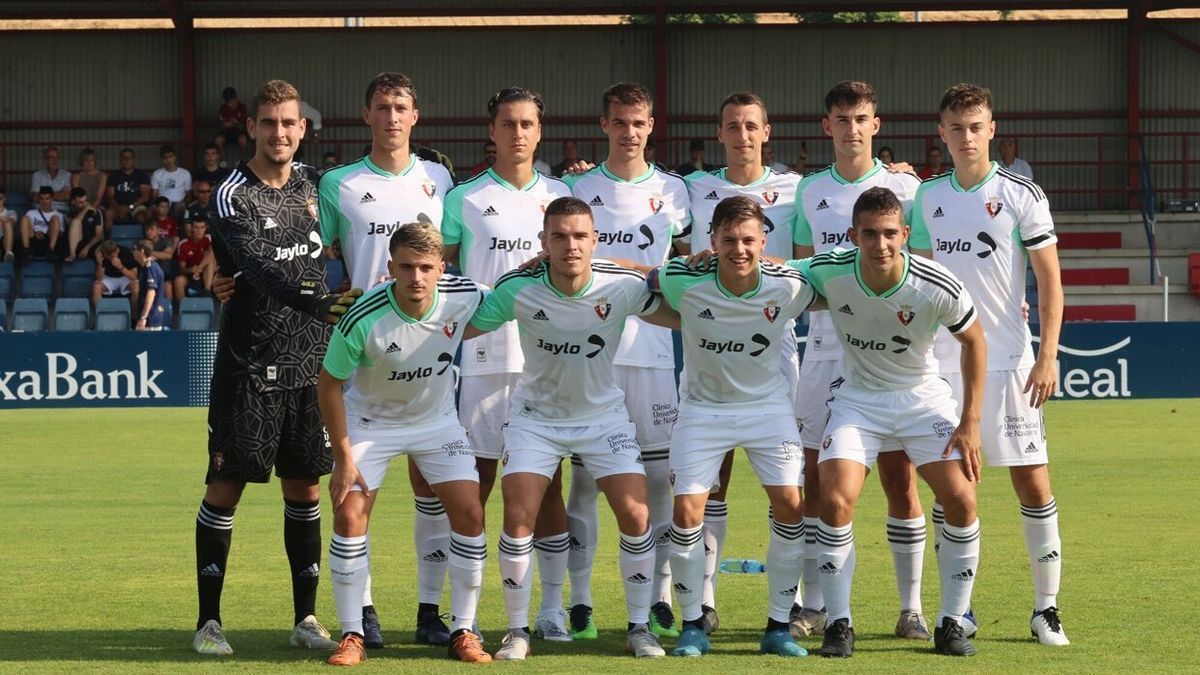 Once de Osasuna Promesas en el amistoso ante el primer equipo