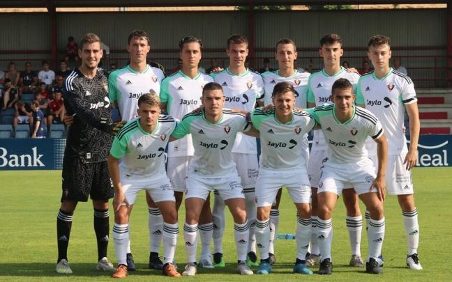 Once de Osasuna Promesas en el amistoso ante el primer equipo