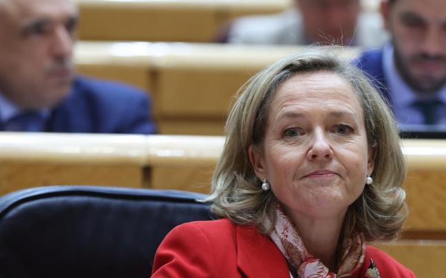 Nadia Calvi&ntilde;o en el Pleno del Senado.