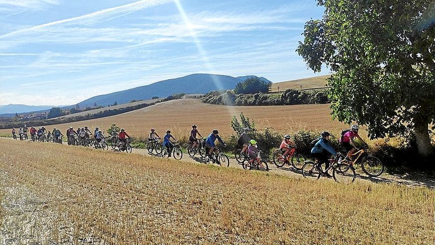 La fiesta del camino natural Vasco Navarro reunió a más de 250 participantes