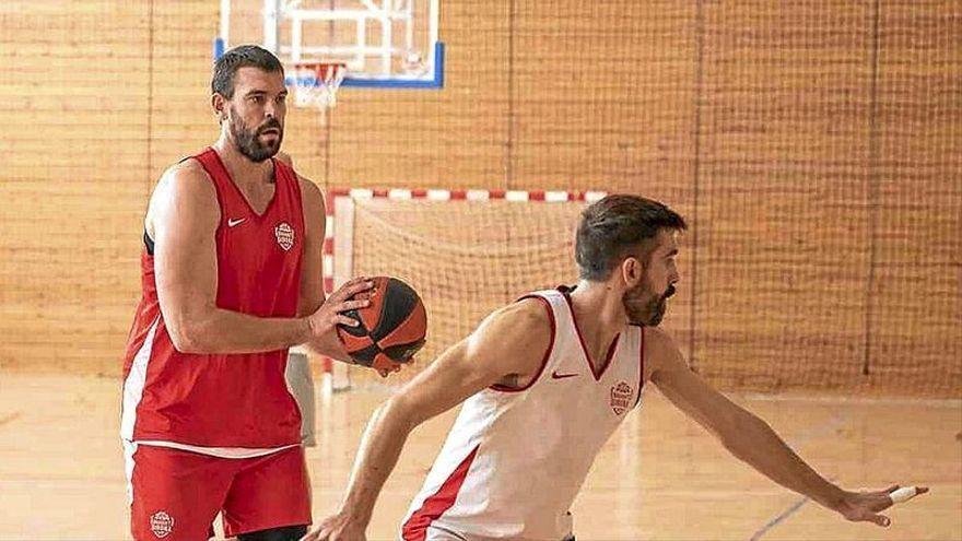 Marc Gasol, en un entrenamiento de esta campaña. | FOTO: BASQUET GIRONA